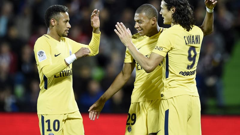 Neymar, Mbappé et Cavani (PSG)