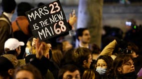 Une manifestation à Paris le 21 mars 2023