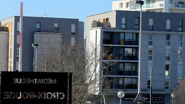 Le quartier de Reims où un photo-journaliste de l'Union a été agressé, le 1er mars 2021.