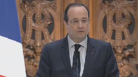 François Hollande lors de son allocution pour les 50 ans de l'INSERM.