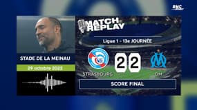 Strasbourg 2-2 OM : Gameiro punit Marseille avec les commentaires RMC