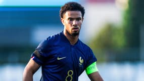Warren Zaïre-Emery avec les Espoirs en septembre 2023