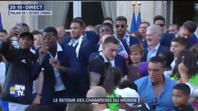 Enorme Show Pogba et Mendy sur le parvis de l'Elysée !