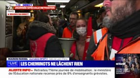 Retraites: action "coup de poing" des cheminots dans la ligne 14 du métro parisien 