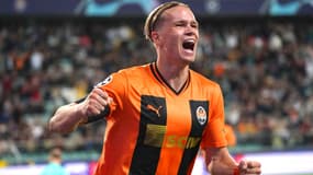 Mykhaylo Mudryk face au Celtic en Ligue des champions, le 14 septembre 2022.