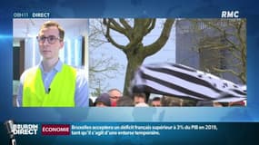 François Boulo, porte-parole des gilets jaunes à Rouen: "Aller au parlement européen, je ne vois pas l'intérêt. La question de la structuration du mouvement se posera en temps voulu, lors d'élections nationales."