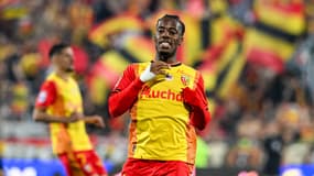 Elye Wahi, ici lors de Lens-Montpellier (2-2, L1, le 19 mai 2024), va quitter Lens cet été