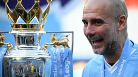 Pep Guardiola, le 19 mai 2024 après le sacre de Manchester City en Ligue des champions