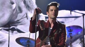 Brandon Flowers, leader de The Killers, le 14 avril 2018 à Cleveland aux États-Unis