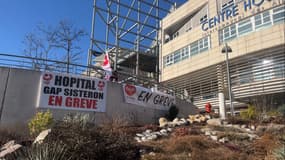 Personnel soignant en grève dans les Hautes-Alpes le 7 mars 2023
