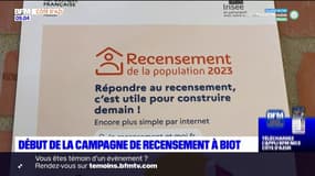Alpes-Maritimes: départ de la campagne de recensement à Biot