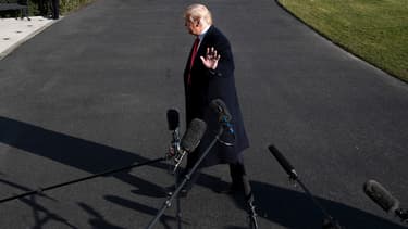 Le président des Etats-Unis Donald Trump devant les médias à la Maison Blanche à Washington DC, le 6 janvier 2019.