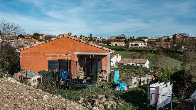 La maison du couple Jubillar à Cagnac-les-Mines dans le Tarn.