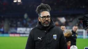 Eric Fouda lors du match Bayeux-OM (0-9, Coupe de France), le 13 janvier 2026