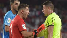 Luca Zidane avec le Rayo Vallecano contre Séville, le 15 août 2021.