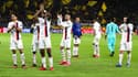 Les joueurs du PSG face à Dortmund