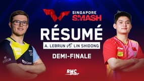 Résumé : Alexis Lebrun a-t-il créé l’exploit face au numéro 2 mondial en demies ? (WTT Singapour Smash)