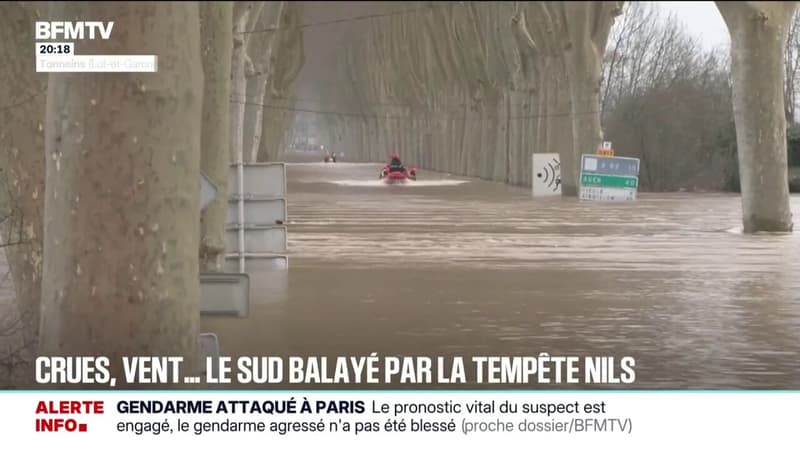 Routes impraticables, champs inondés… Les images des crues dans le sud de la France