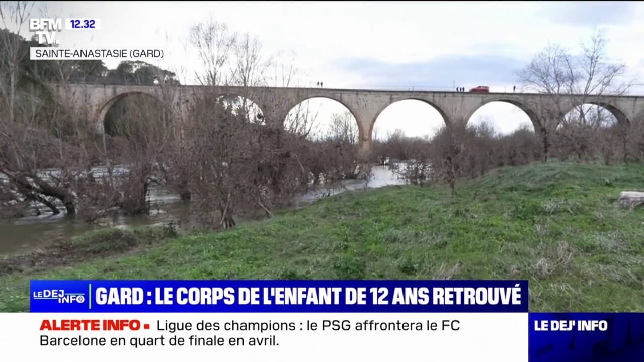 Intempéries dans le Gard: le corps de l'enfant de 12 ans porté disparu