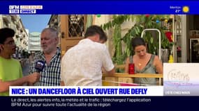 Nice: un dancefloor à ciel ouvert rue Defly