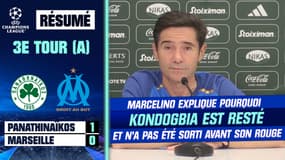 Panathinaïkos 1-0 OM : "Si à chaque jaune je dois faire un changement…", Marcelino évoque le rouge de Kondogbia