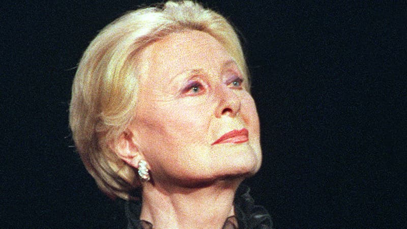 L'actrice Michèle Morgan, en 1999.