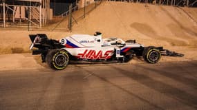 La monoplace de Nikita Mazepin après le GP de Bahreïn 2021