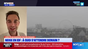 De quelques centimètres à "près de 30cm de neige" observés ce jeudi en Île-de-France