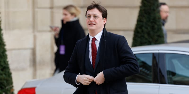 Sacha Houlié, député et président de la commission des Lois de l'Assemblée, le 3 avril 2023 à l'Élysée