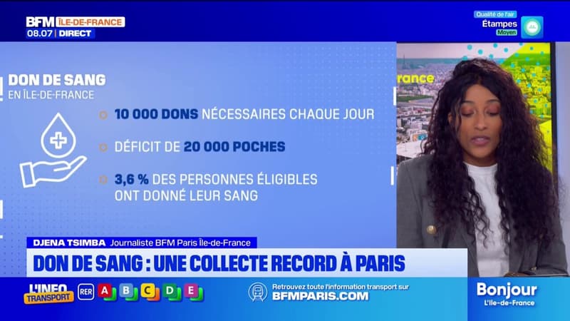 Paris: une collecte de sang record organisée à l'hôtel de ville