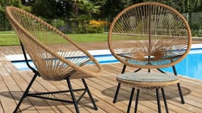 Ce salon de jardin design voit son prix chuter chez ManoMano
