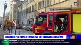 Incendie: une femme se défenestre du 3è étage