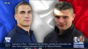 Explosion à Paris: les pompiers Simon Cartannaz et Nathanaël Josselin morts en "héros"