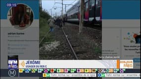Panne électrique sur le RER C: "ça a fait des étincelles, on était sur les voies c'était vraiment impressionnant"
