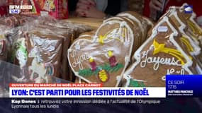 Lyon: une centaine de chalets installés place Carnot pour le marché de Noël 