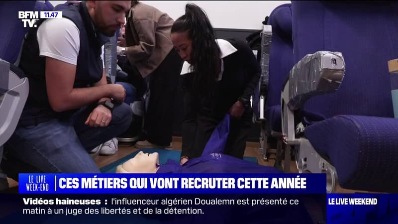 Steward, hôtesse de l'air, ces métiers qui vont recruter en 2025