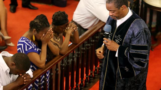 L'église de Charleston, le jour de sa réouverture, le 21 juin 2015.