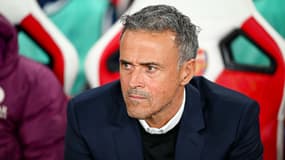 Luis Enrique lors du match Arsenal-PSG (2-0, Ligue des champions), le 1er octobre 2024
