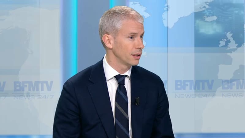 Franck Riester sur le plateau de BFMTV, en 2017