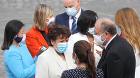 Roselyne Bachelot et Eric Dupond-Moretti le 14 juillet 2020. 