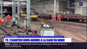 Paris: un important chantier de renouvellement d'aiguillages à la gare du Nord
