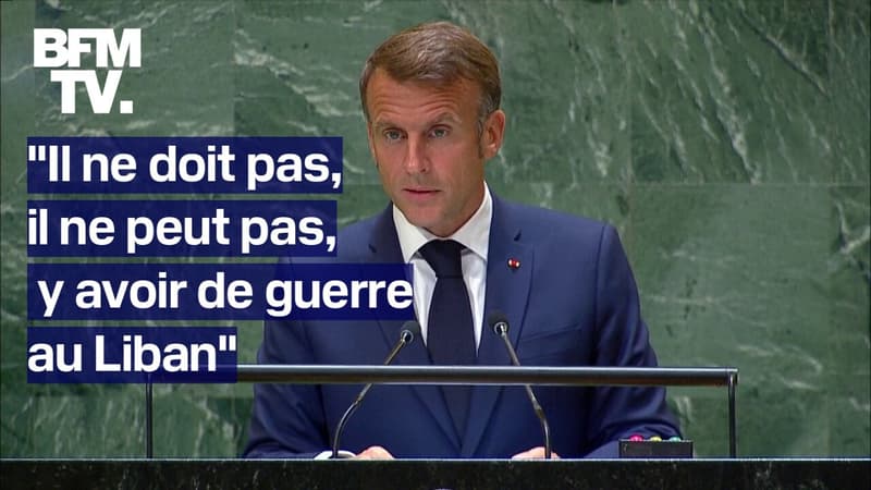 Le discours d'Emmanuel Macron à l'Assemblée générale des Nations unies en intégralité