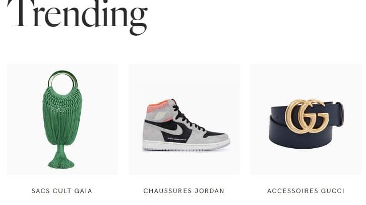 Vestiaire Collective met en avant les produits les plus recherchés sur son site. Vestiaire Collective met en avant les produits les plus recherchés sur son site.