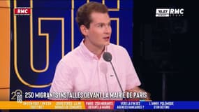 250 migrants installés devant la mairie de Paris : Selon Jean-Loup Bonnamy, "la France est le seul pays au monde où on tolère ce genre de scène"