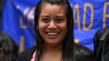 La Salvadorienne Evelyn Hernandez, après son acquittement, le 19 août 2019 à San Salvador