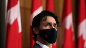 Le Premier ministre canadien Justin Trudeau, à Ottawa le 16 avril 2021