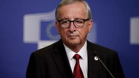 Le président de la commission européenne, Jean-Claude Juncker, à une conférence de presse le 17 octobre 2019