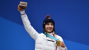 Perrine Laffont lors des JO d'hiver 2018 de Pyeongchang (Corée du Sud)