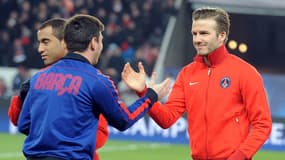 Lionel Messi et David Beckham 