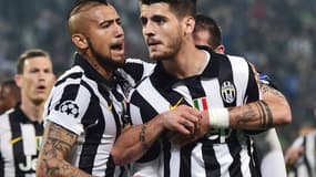 Arturo Vidal et Alvaro Morata